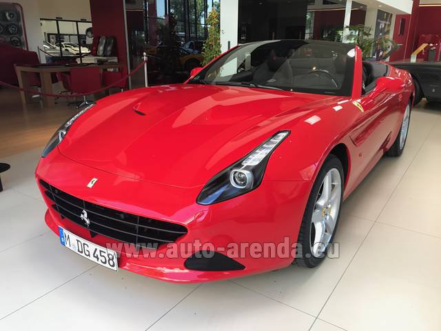 Rental Ferrari California T Convertible Red in France