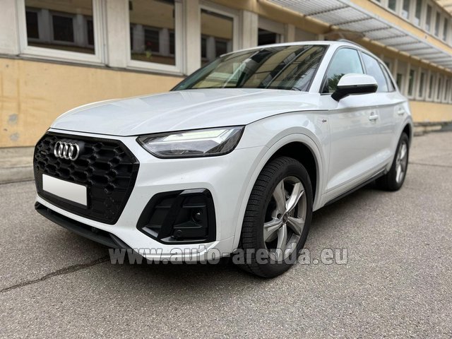 Rental Audi Q5 45 TFSI Quattro while in Moutiers