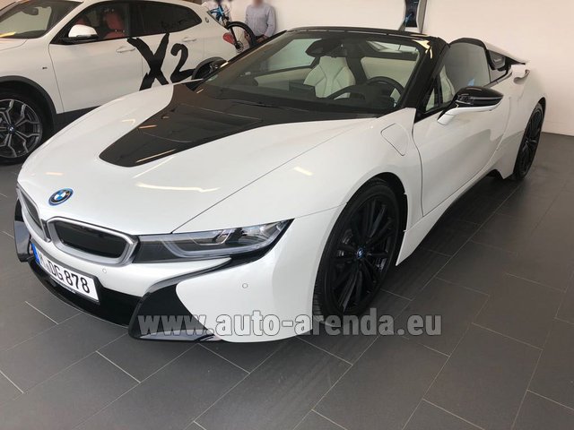 Rental BMW i8 Roadster Cabrio First Edition 1 of 200 eDrive in Paris airport