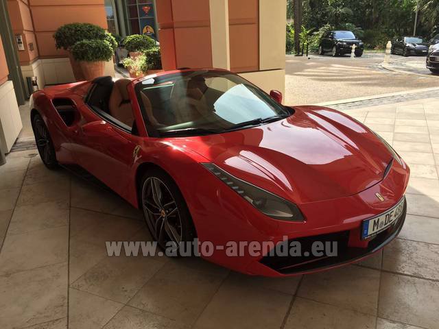 Rent The Ferrari 488 Gtb Spider Cabrio Car In France