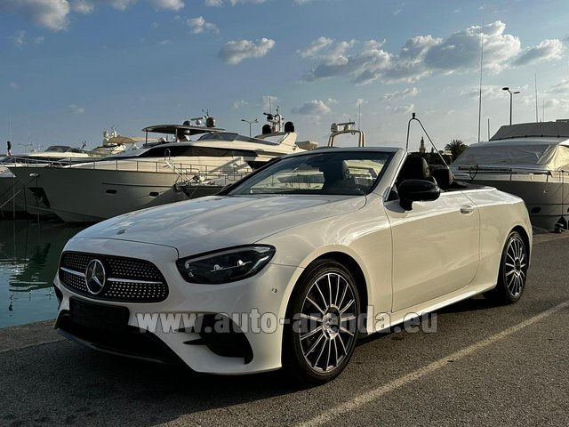 Rental Mercedes-Benz E 200 Cabriolet AMG equipment in Nice