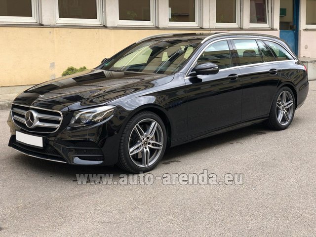 Rental Mercedes-Benz E 450 4MATIC T-Model AMG equipment in Marseille Provence airport
