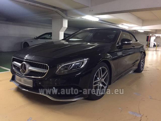 Rental Mercedes-Benz S 500 Cabrio Black in Toulouse