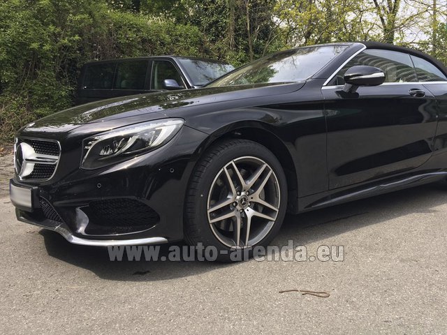 Rental Mercedes-Benz S-Class S500 Cabriolet in French Riviera