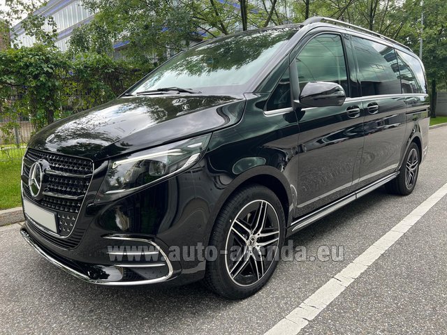 Rental Mercedes-Benz V-Class (Viano) V300d Long AMG Equipment (Model 2024, 1+7 pax, Panoramic roof, Automatic doors) in Grenoble