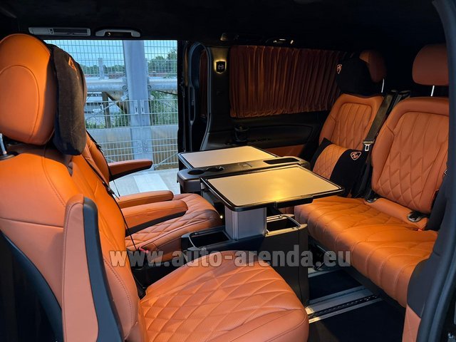 Rental Mercedes-Benz V300d 4Matic VIP/TV/WALL EXTRA LONG (2+5 pax) AMG equipment in Paris airport