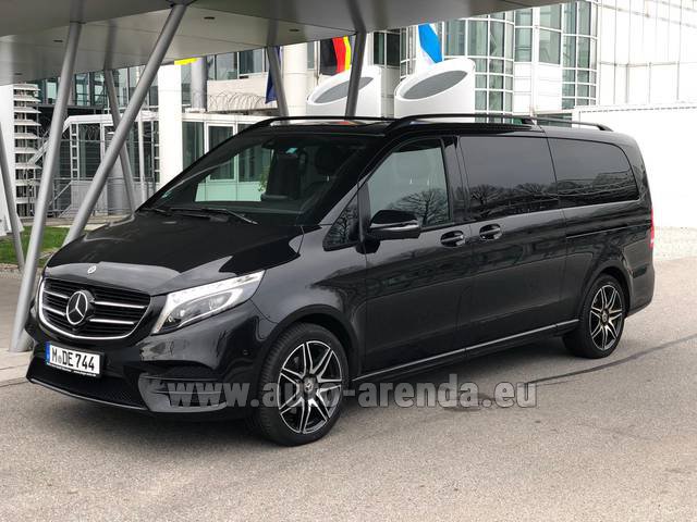 Transfer from Val d'Isere to Grenoble Alpes-Isere Airport by Mercedes-Benz V300d 4MATIC EXCLUSIVE Edition Long LUXURY SEATS AMG Equipment car